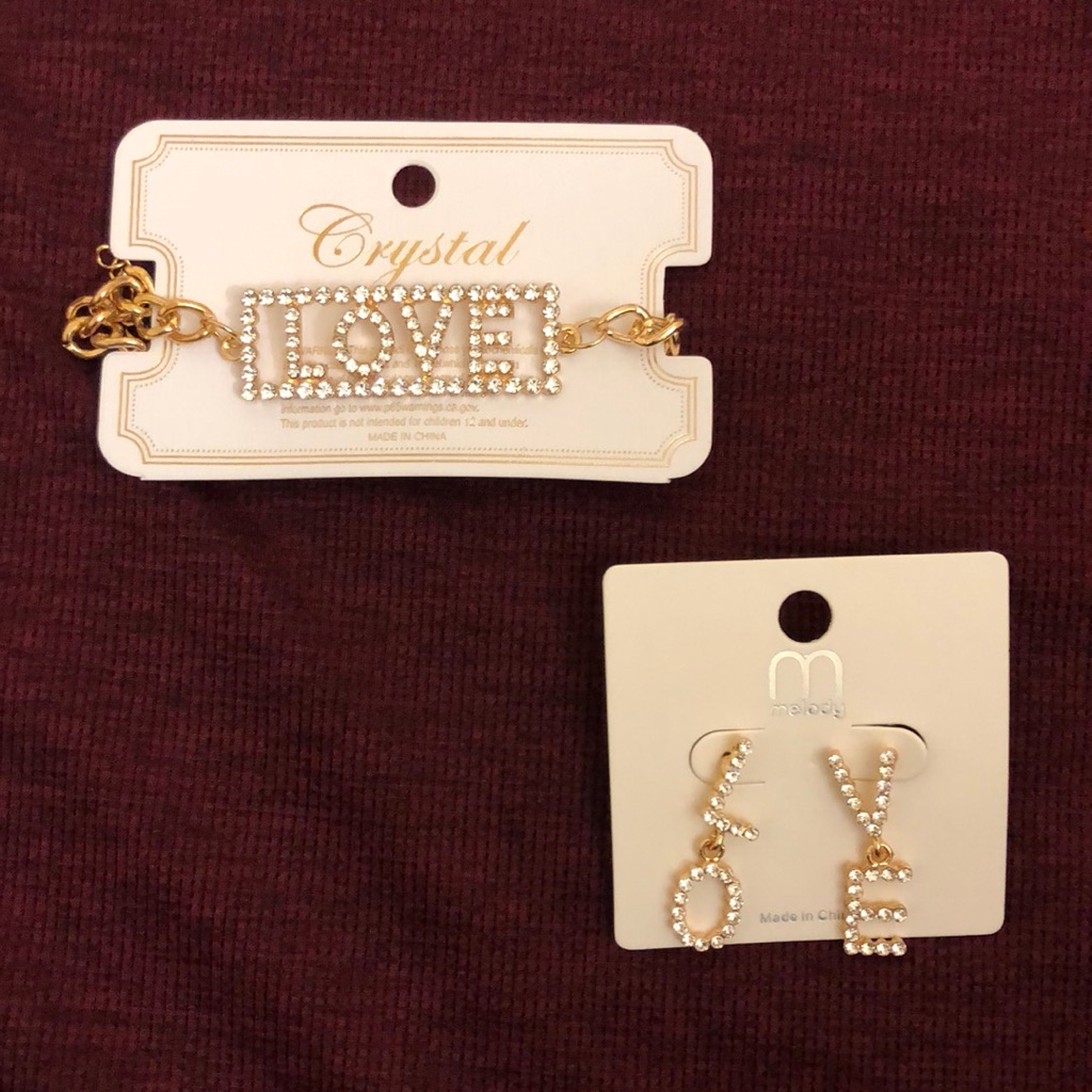 Love Bracelet And Earrings